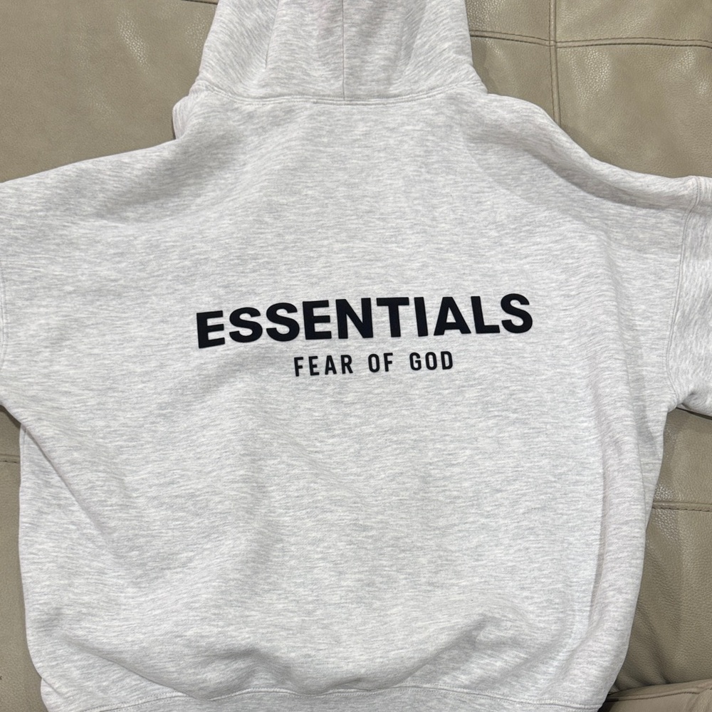 Fear of God Essentials Light Gray Sweatshirt